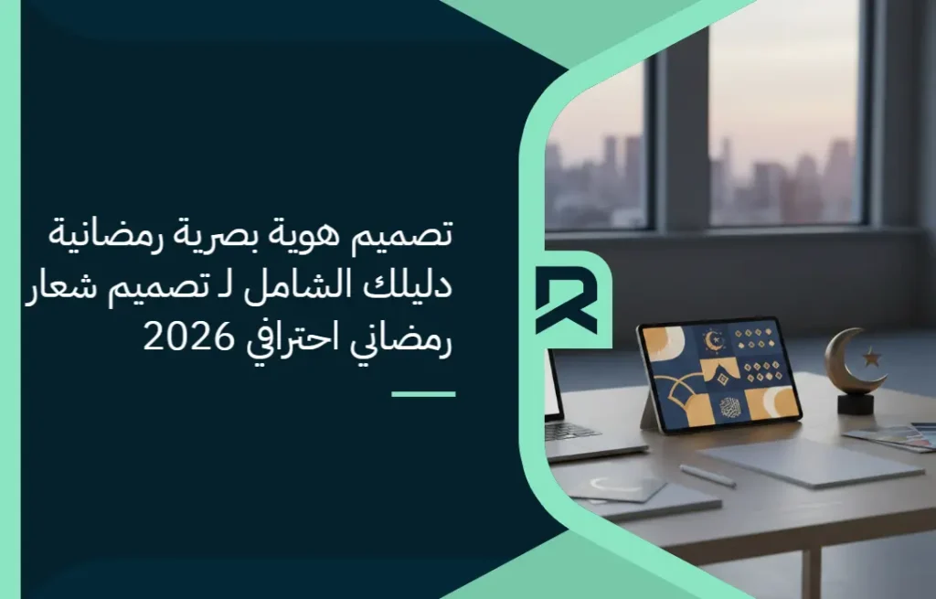 تصميم هوية بصرية رمضانية: دليلك الشامل لـ تصميم شعار رمضاني احترافي 2026